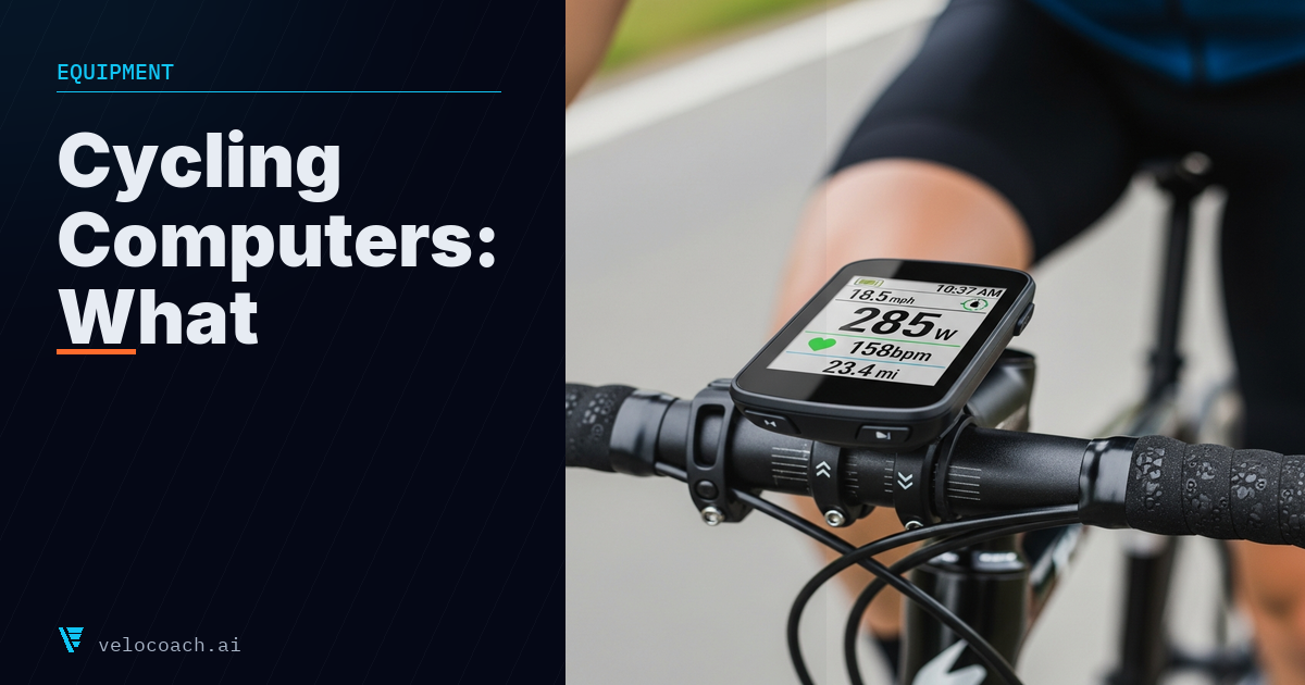 Cycling Computers and Data Recording: What Actually Matters