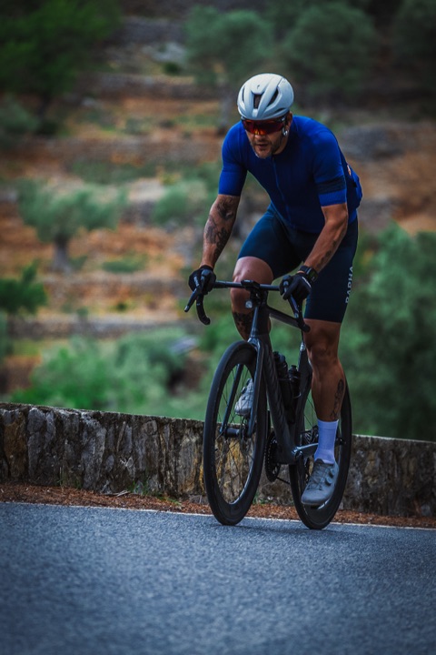 Kyle Hodgson, VeloCoach founder, on the bike